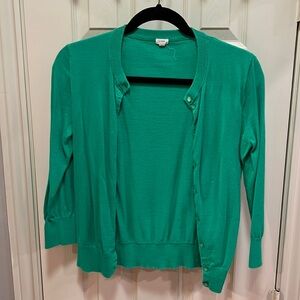 J Crew Women’s Sz Medium Green Sweater